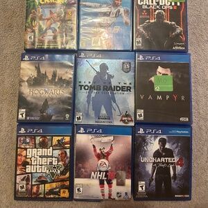 9 ps4 Games & 2 Ps3 Games. (11 Games)